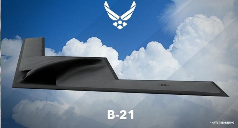 US Air Force unveils picture of new stealth bomber