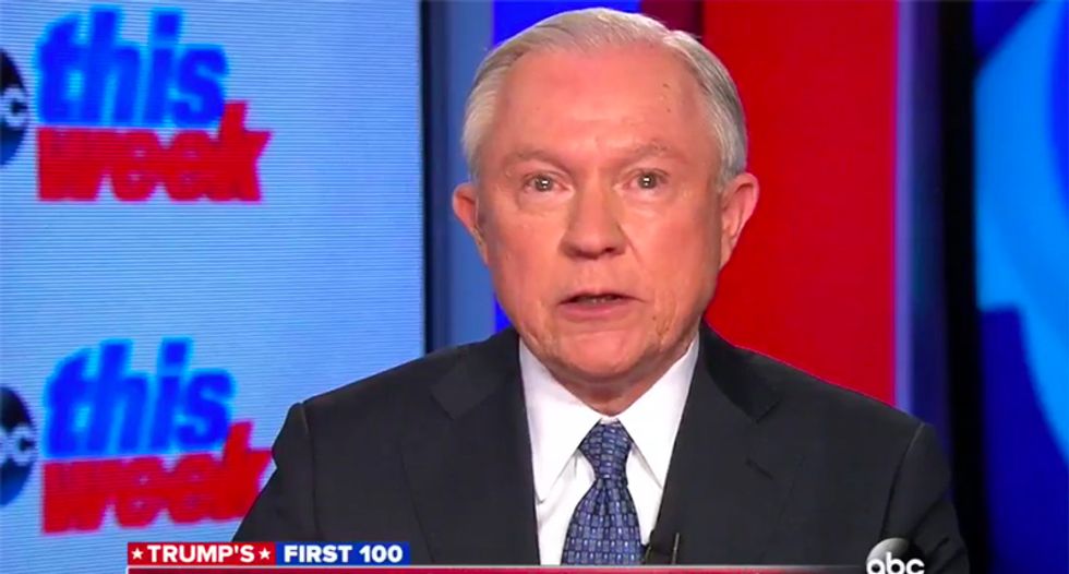 Sessions blames failure to disclose Russian contacts on Franken's 'rambling' -- but he brought it up himself