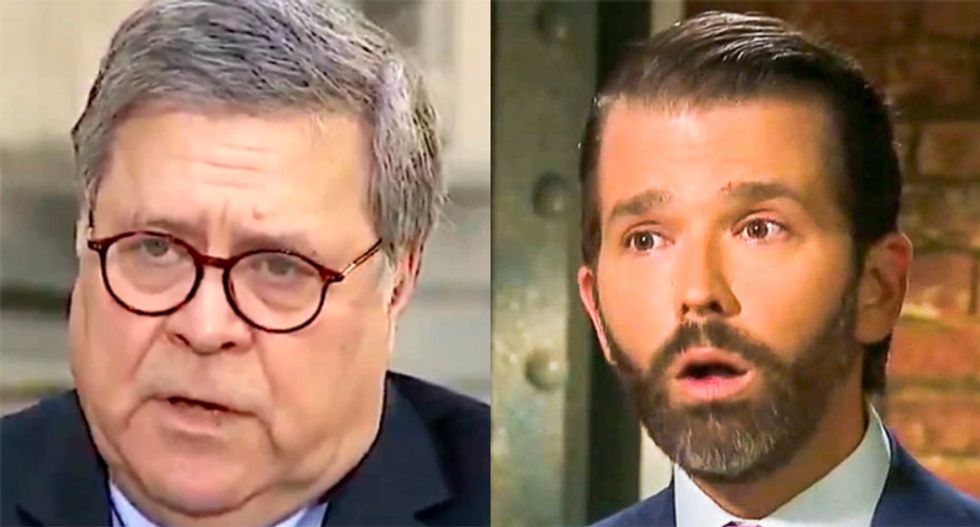 The downfall of Steve Bannon looks really bad for Bill Barr and Donald Trump Jr.