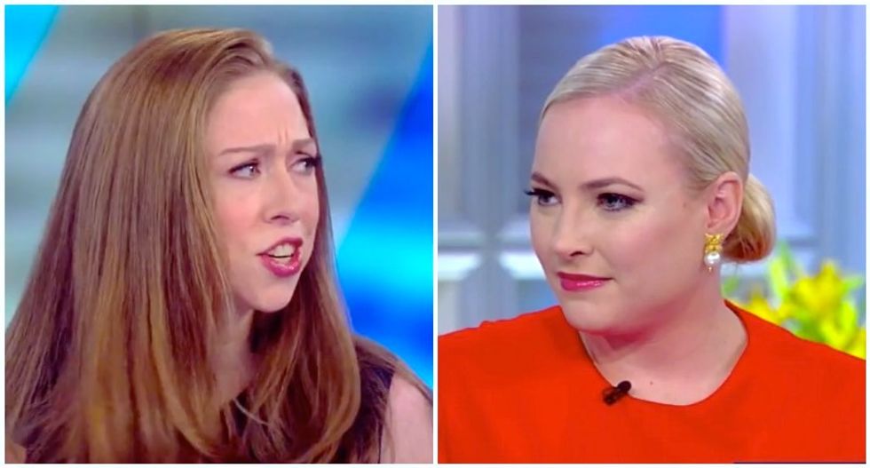 Chelsea Clinton accidentally scorches Meghan McCain while dismissing congressional rumors on The View