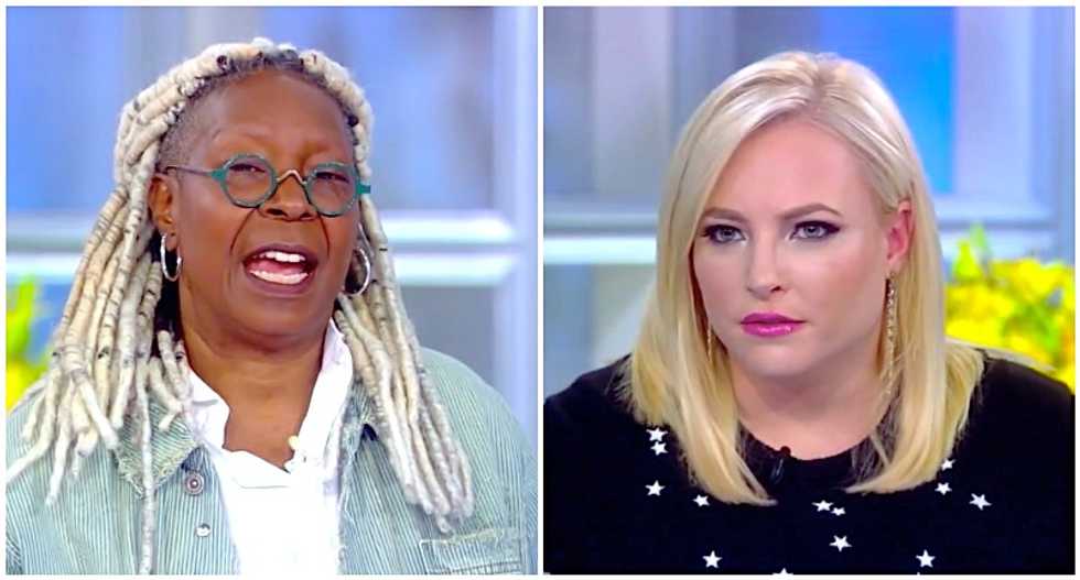 The View's Whoopi Goldberg and Meghan McCain wallop Trump's 'sexist' outburst at Pelosi: 'Grow a pair, man!'