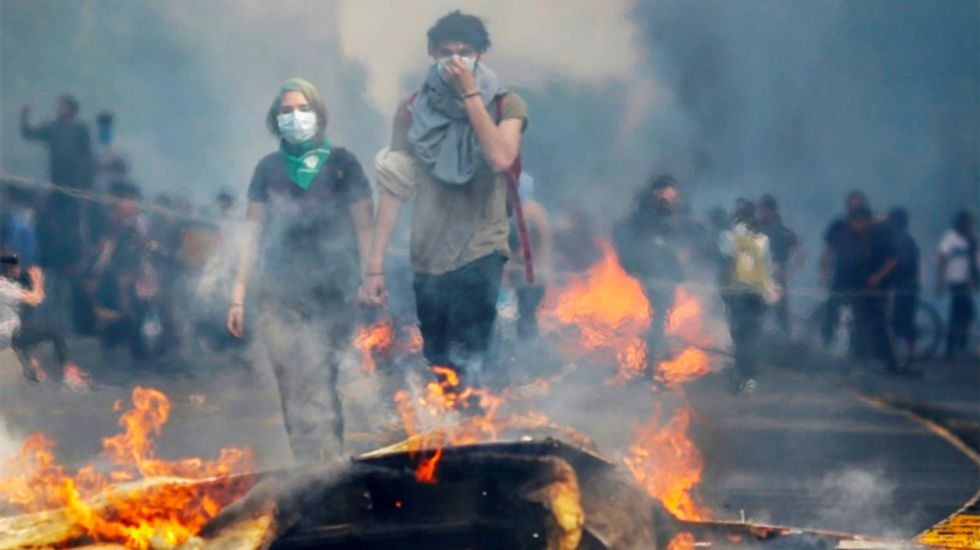 Three dead in Chile protest violence