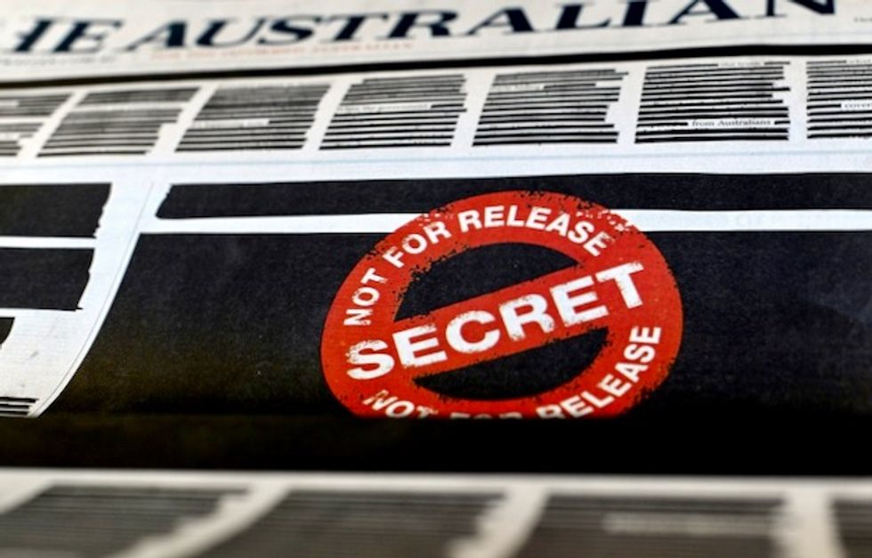 Australian papers censor front pages in press freedom campaign