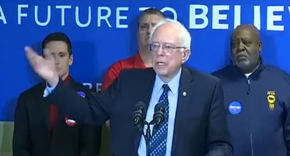 Bernie Sanders slams Republican candidates for acting like children having a 'food fight'