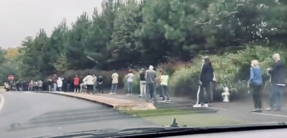 ‘Haven’t seen this in any other country’: Video of huge line of Georgia voters waiting to cast ballots goes viral