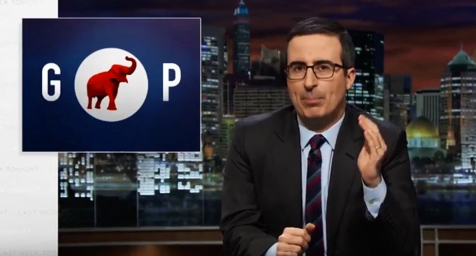 John Oliver hammers Trump and the GOP primary 'Clowntown F*ck-the-World Sh*tshow 2016'