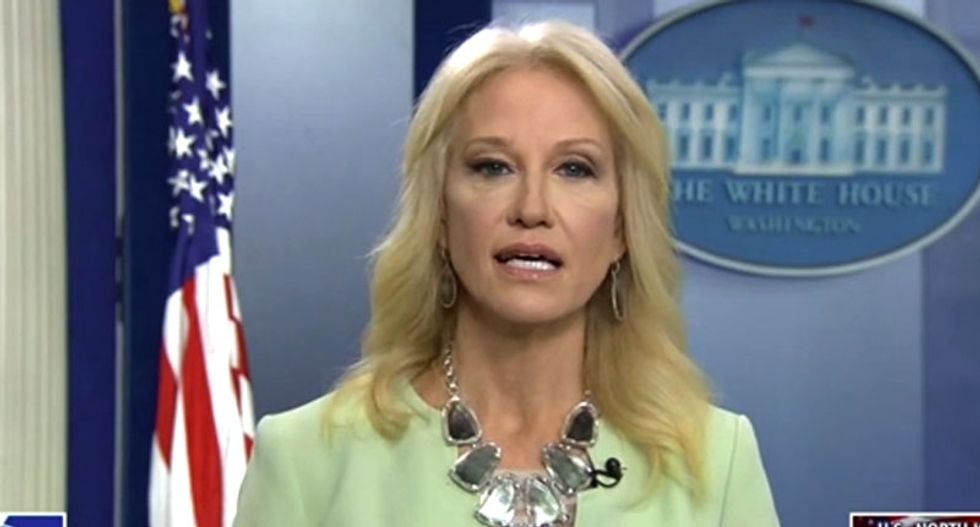 Kellyanne Conway speechless when asked if Trump will stop calling reporters the 'enemy of the people'