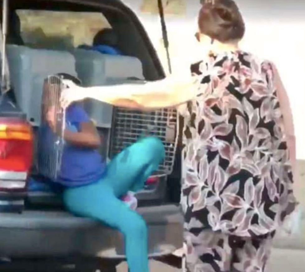 Tennessee woman due in court after video shows grandchild in dog cage