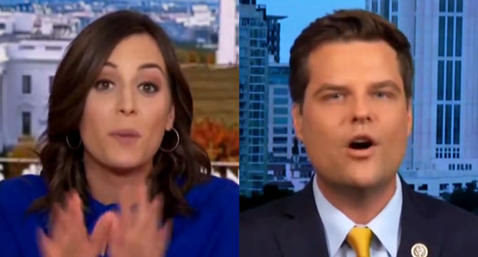 Matt Gaetz interview devolves into shouting match after he proclaims 'I should be allowed' into closed hearings