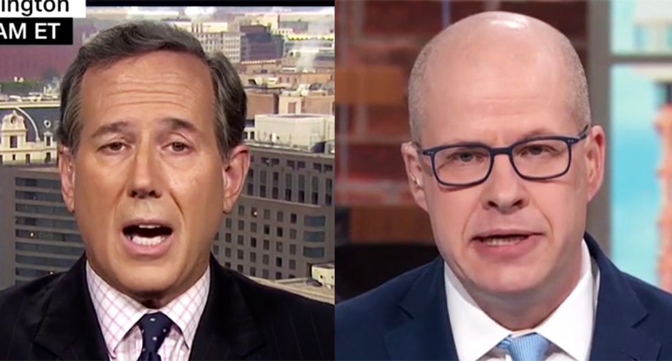 Rick Santorum slammed by conservative Max Boot in CNN clash over 'loyal lickspittles' for Trump