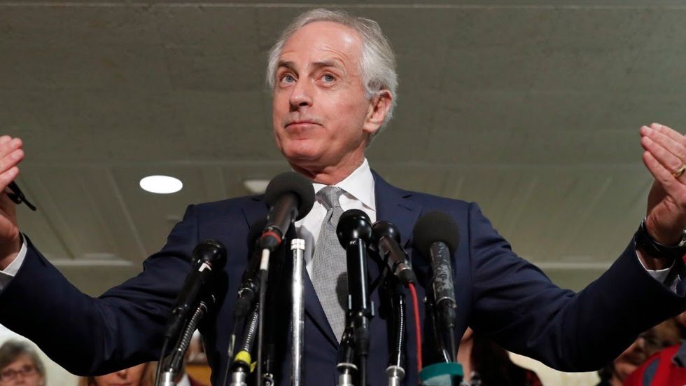 GOP's Bob Corker erupts on the Senate floor -- and mocks Republican who are afraid of Trump