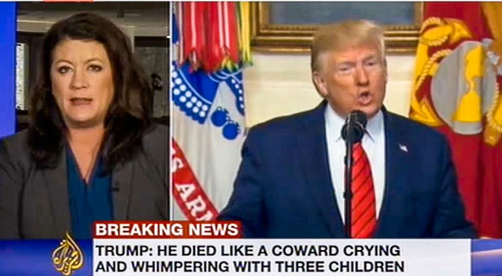 Trump's 'died like a dog' language 'is really going to incite al-Baghdadi's followers': Al Jazeera