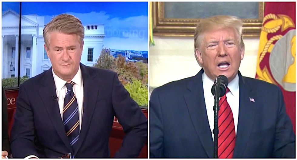 'He sounded like Saddam Hussein': MSNBC's Morning Joe trashes Trump's 'un-American' speech announcing ISIS leader's death