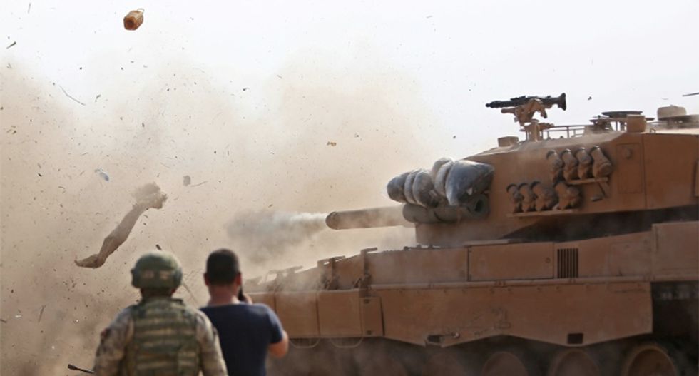 Syrian and Turkish armies caught in deadly border clash