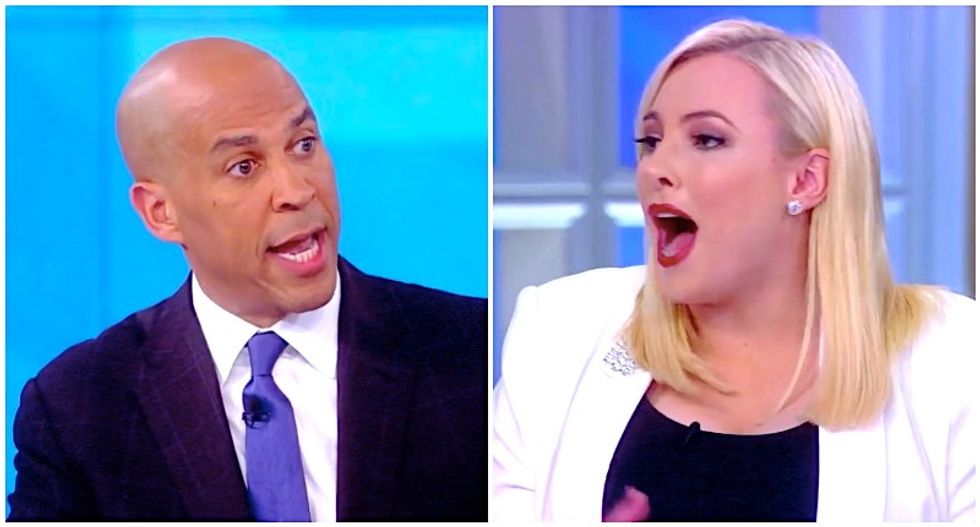 Meghan McCain explodes after Cory Booker gently scolds her for calling Beto O'Rourke 'crazy'