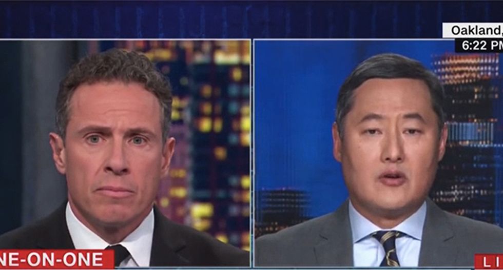 Fox News pundit withers under questioning from CNN's Cuomo — and admits Trump tried to extort Ukraine for Biden dirt