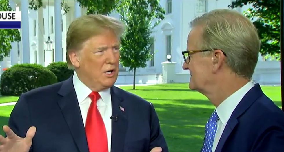 Fox News host jilts Trump live after he announces weekly time slot: 'Fox has not committed to that'