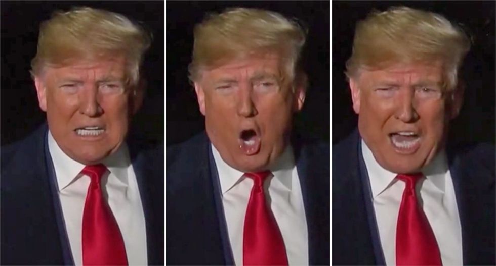 Trump shouts that Pelosi is ‘unhinged’ while departing DC to attend Ultimate Fighting Championship
