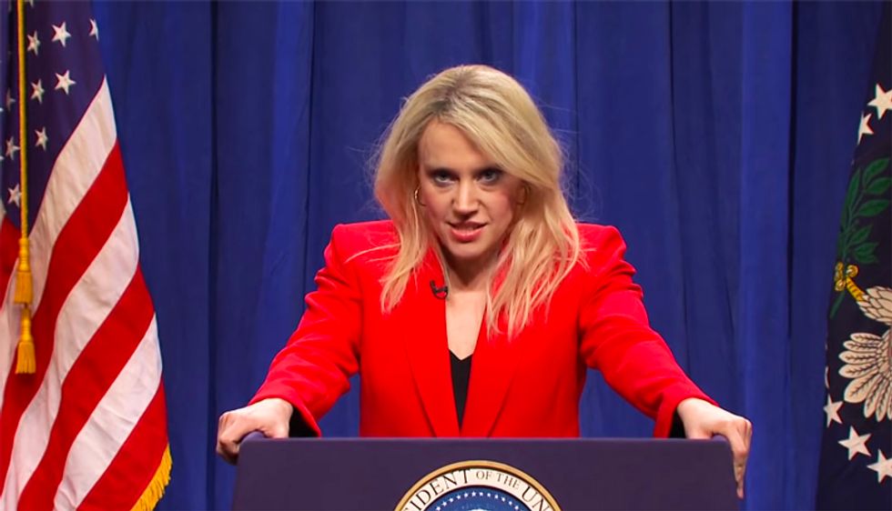SNL's Kellyanne Conway holds press conference to knock down impeachment while real press secretary 'is in hiding'