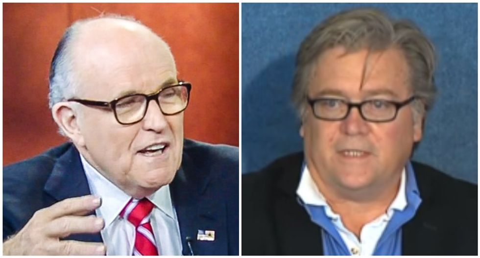 Trump is so desperate for an October surprise -- but with Rudy Giuliani and Steve Bannon it's a flop
