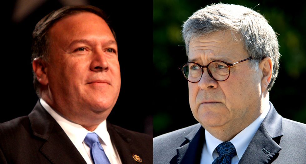 Paranoia reigns as Mike Pompeo and Bill Barr wage war against their own agencies to protect Trump's fragile ego