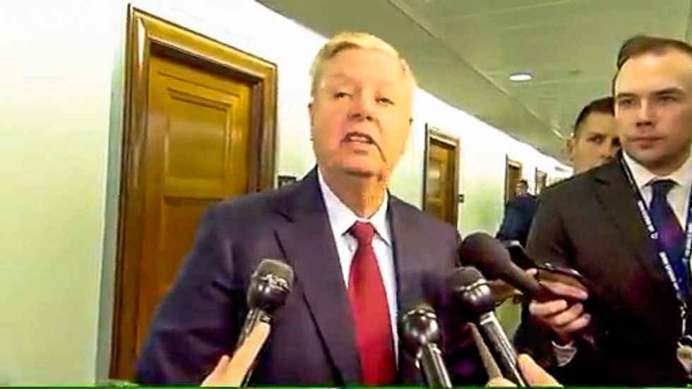 Lindsey Graham rolls out new defense of 'incoherent' Trump who is 'incapable of forming a quid pro quo'