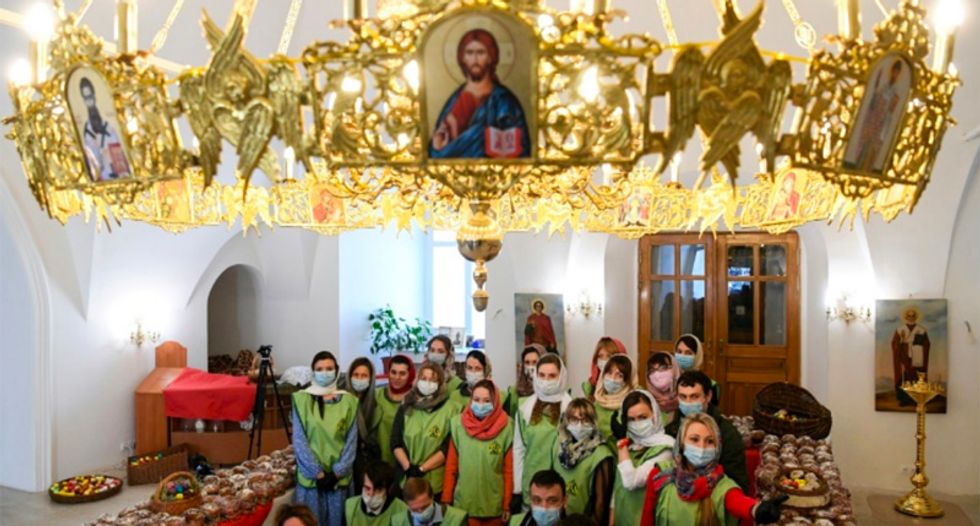 Orthodox Easter services hit by virus as many stay home