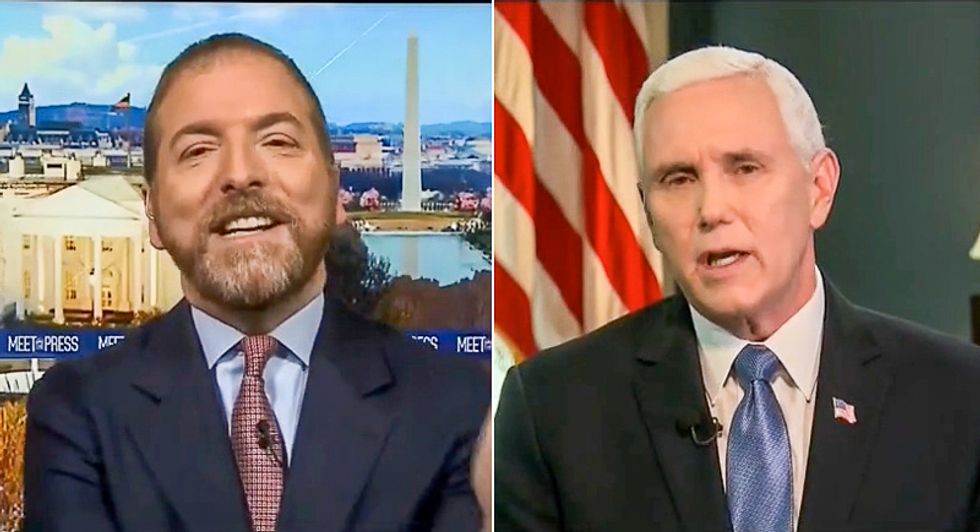 'Useless propaganda': Chuck Todd faces backlash after he admits giving Mike Pence 'a lot of leeway' to lie