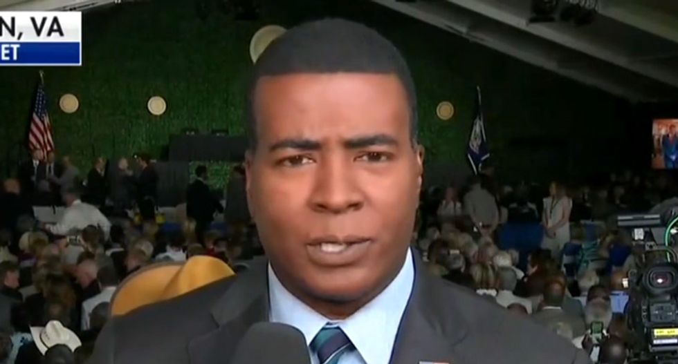 Fox reporter points out black lawmakers are boycotting Trump’s speech just moments after president calls himself ‘least racist person in the world’