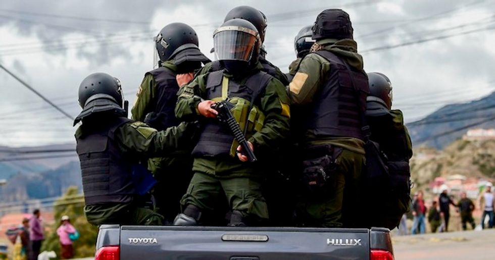 In statement that 'reads like a chilling warning of more coups to come,' Trump celebrates military coup in Bolivia