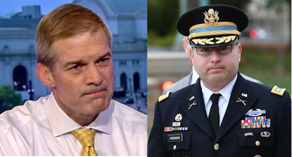GOP hopes 'idiot' Jim Jordan will smear Lt. Col. Vindman in order to save Trump: report