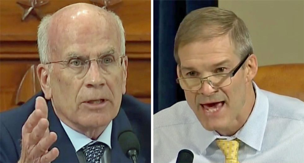Room erupts in laughter as Democrat Peter Welch destroys Jim Jordan during impeachment hearing