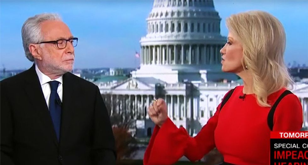 Combative Kellyanne Conway melts down on CNN's Blitzer after she's asked about husband George's impeachment observations