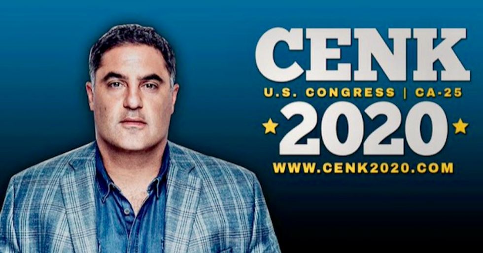 Vowing to take on the 'greedy, corrupt donor class,' Young Turks founder Cenk Uygur announces congressional bid