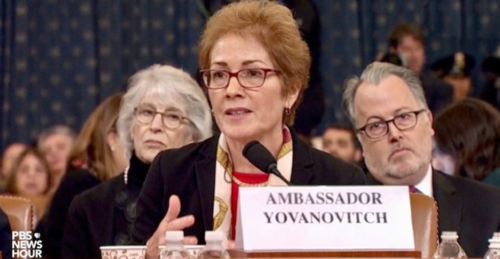 ‘American hero’ Marie Yovanovitch gets standing ovation ‘drowning out and effectively answering’ GOP’s ‘limp objections’