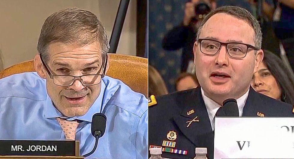 'I did my job': Lt. Col Vindman fends off Jim Jordan's disrespectful attack on his service