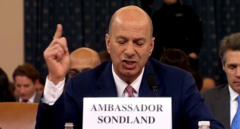 Here are the most important moments from Gordon Sondland's bomshell impeachment inquiry testimony