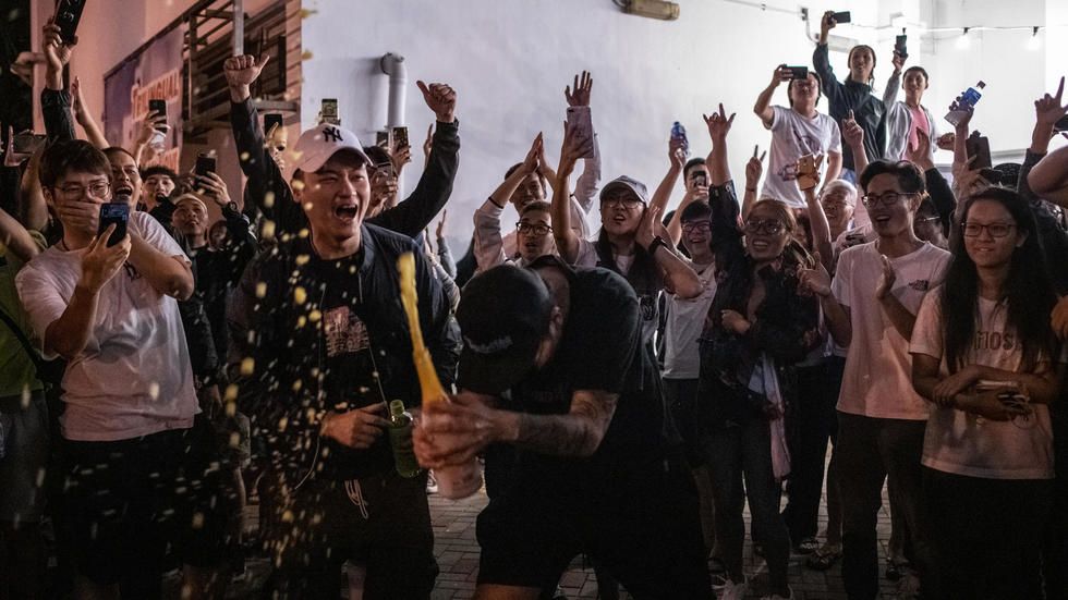 Pro-democracy parties in Hong Kong have won 278 of the first 344 seats