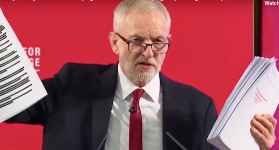 'Secret agenda today is exposed': Corbyn says leaked docs show Tory plan to privatize NHS with Trump's help