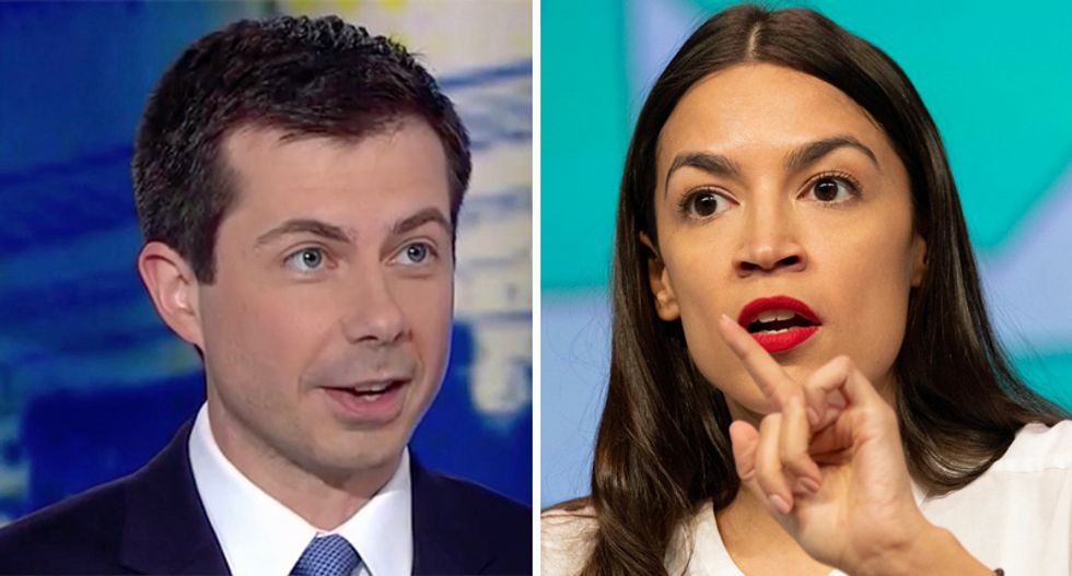 Rep AOC lectures Pete Buttigieg for pushing ‘GOP talking point’ against public education in new campaign ad
