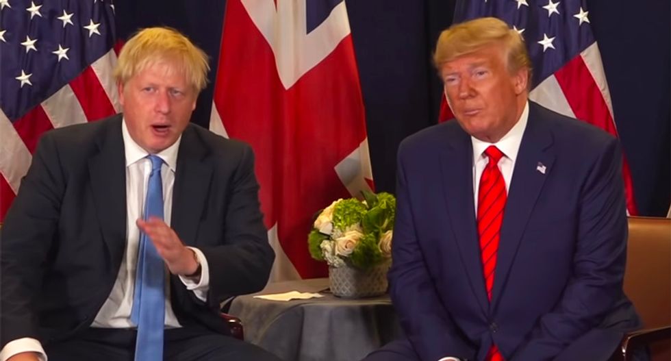 It looks like the Donald Trump-Boris Johnson honeymoon is finally over -- thanks to China