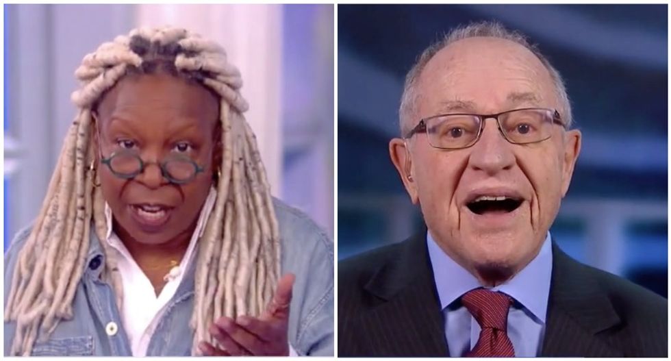 ‘Are you done?’ The View audience goes wild as Whoopi Goldberg cuts off Alan Dershowitz during combative interview