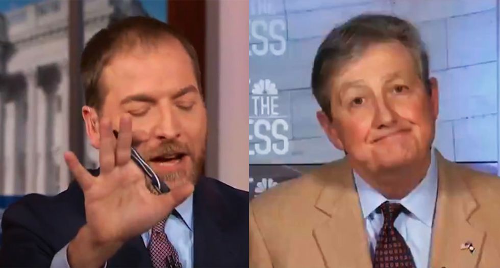 NBC's Chuck Todd gets in GOPer John Kennedy's face for being 'duped' by Russia and spreading their propaganda
