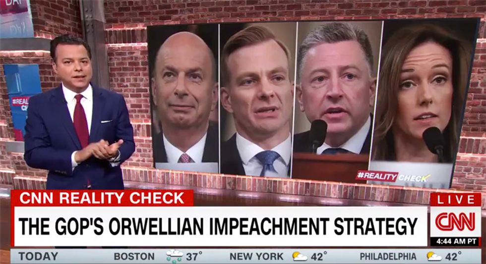 CNN's John Avlon busts GOP's latest Trump defense for spiraling into Orwellian doublespeak to derail impeachment