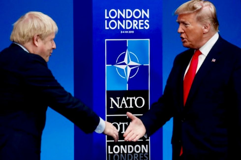 Boris Johnson denies dodging Trump in pre-election NATO trip