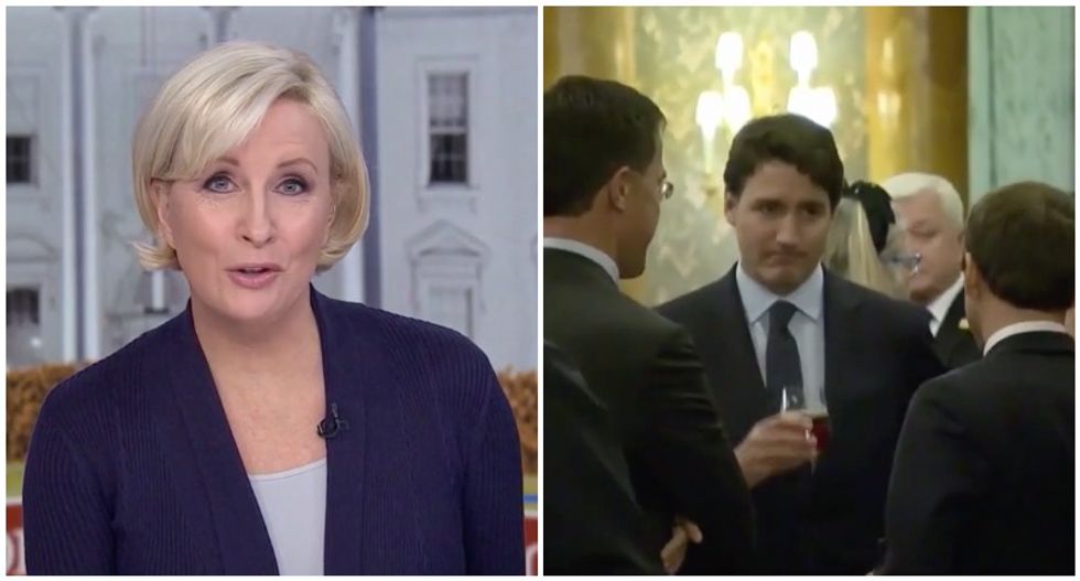'Very little respect for him -- if any': MSNBC’s Mika breaks down embarrassing video of world leaders mocking Trump