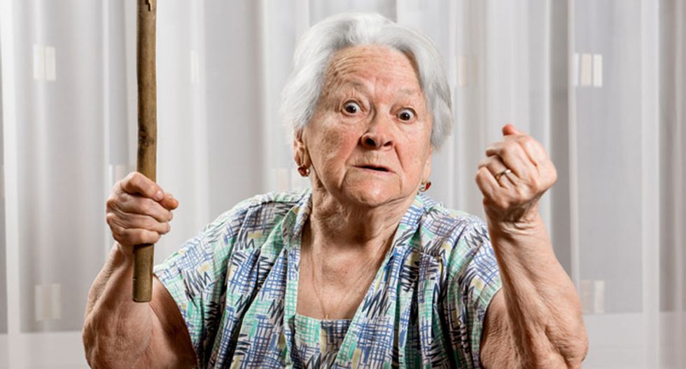 70-year-old woman tenderizes husband's head after catching him looking at porn