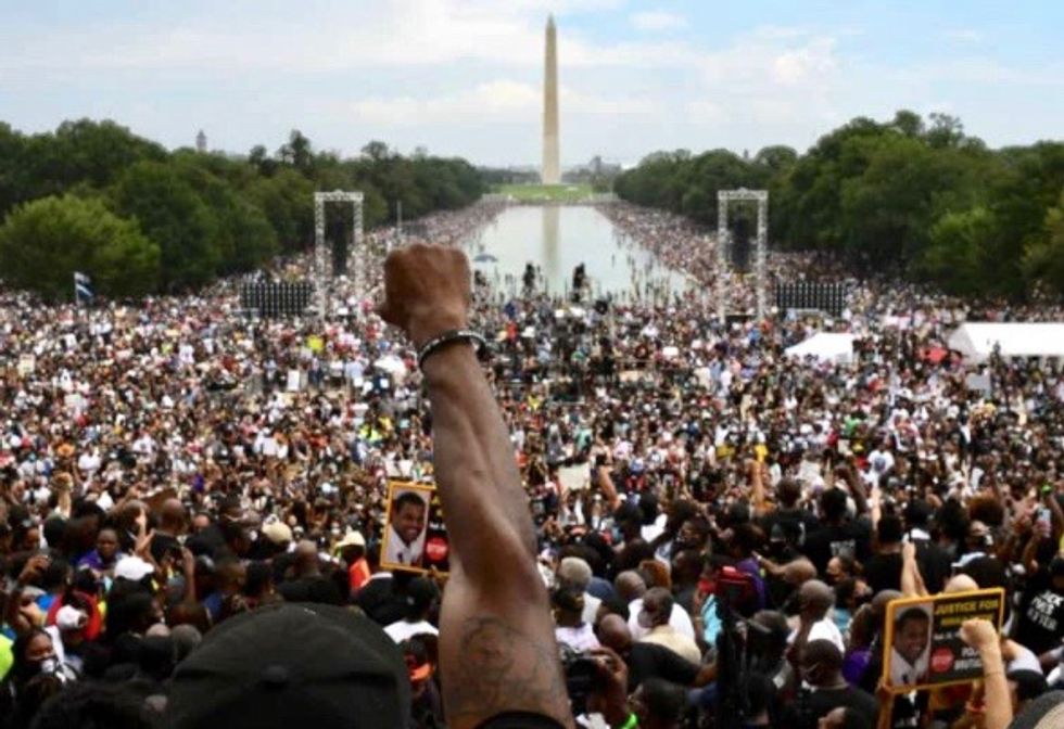 'Say their names!' Anti-racism protesters flood US capital