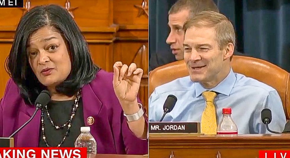'I am not yielding!' Rep. Pramila Jayapal shuts down Jim Jordan's attempt to hijack impeachment hearing