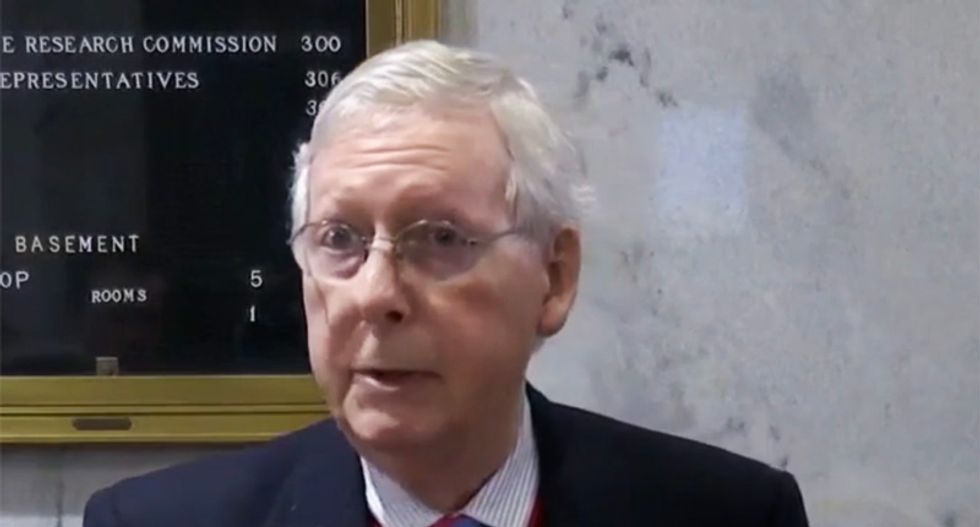 McConnell bluntly defends working with Trump to undermine impeachment: 'We're on the same side'